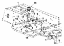 Gear Selector Assembly (6 Speed) Diagram and Parts List for 2002 Yard Machines Lawn Tractor